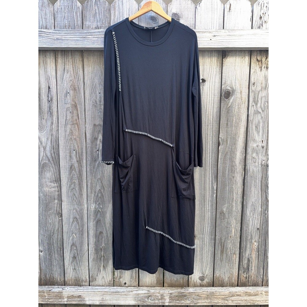 Ivan Grundahl Copenhagen Long Sleeve Maxi Dress Black Size XL